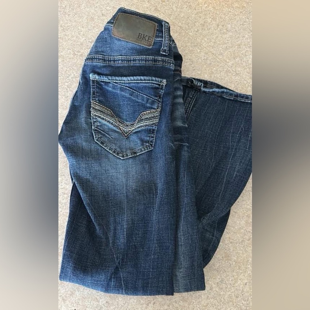 BKE Dark Blue Boot Cut Jeans